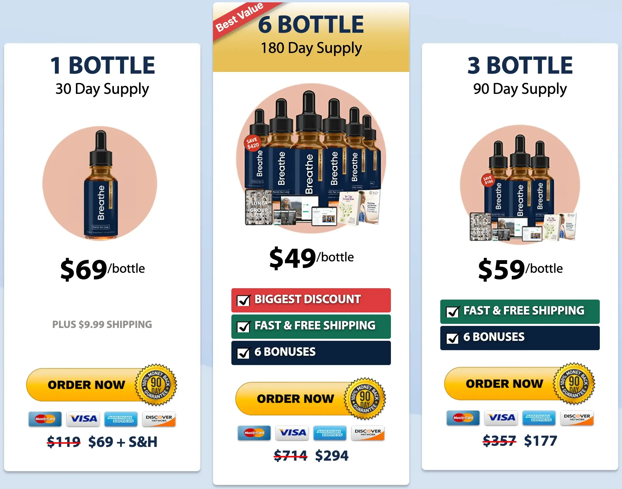 breathe bottle PRICE COMPARSION
