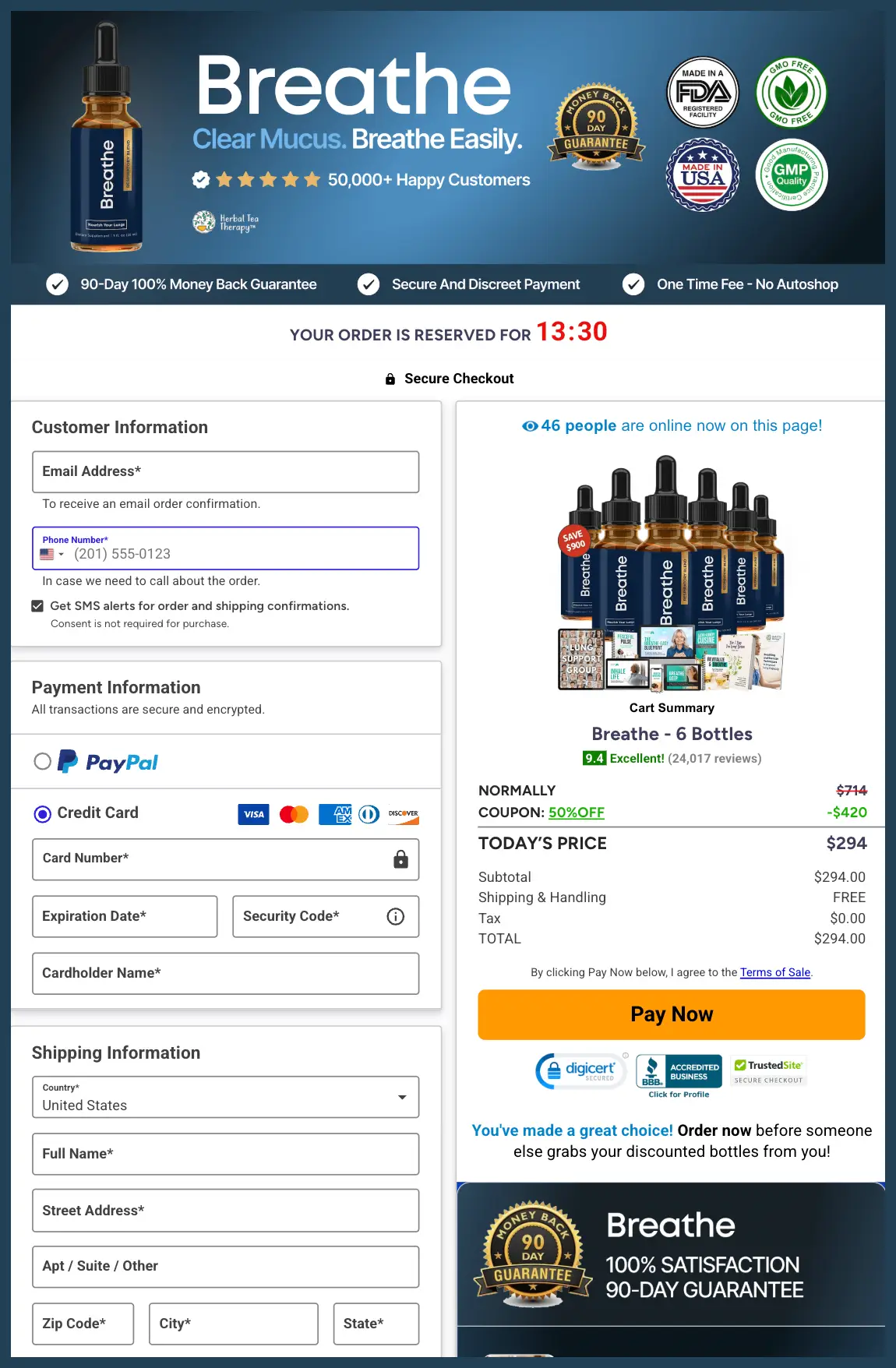 Breathe™ order click purchase