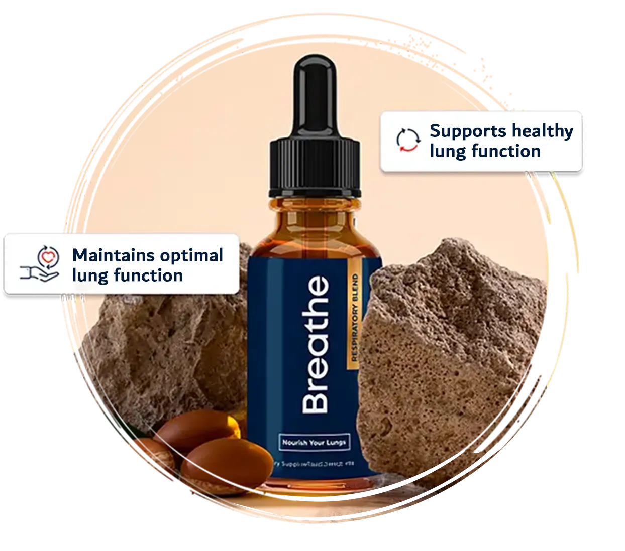 Breathe Lung drop bottle